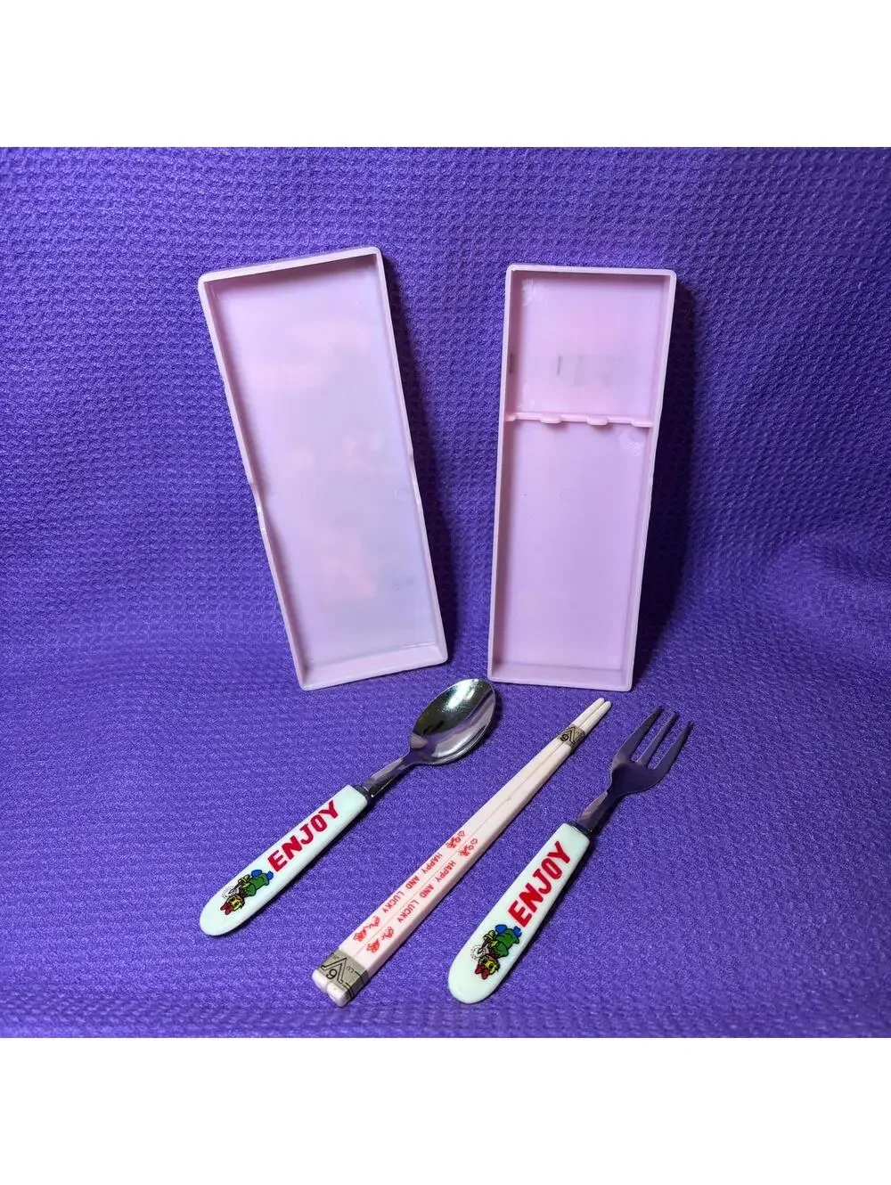 Cutlery and Chopsticks Set - Happy and Lucky Ducks